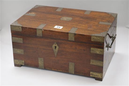 A mahogany wooden display box, a gavel and wooden biscuit barrel box 38 x 18cm